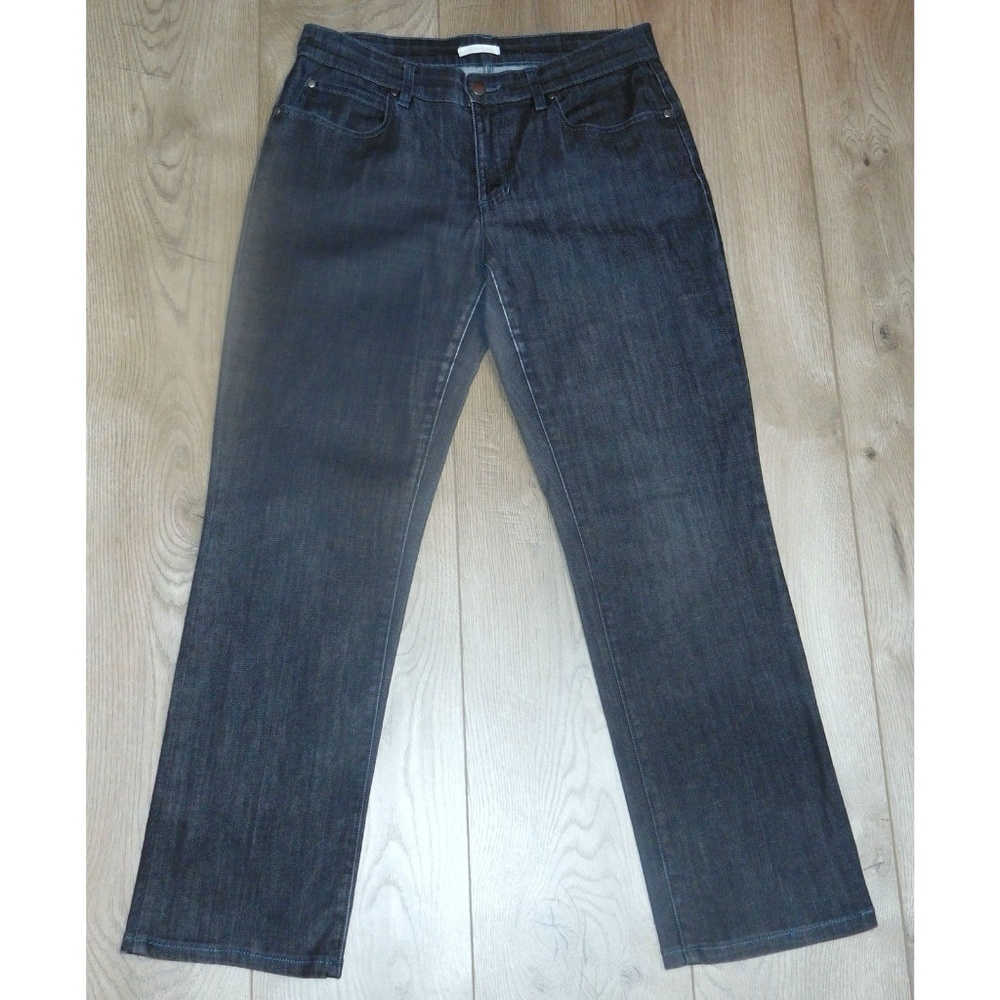 EILEEN FISHER Black Straight Leg Jeans Size 6